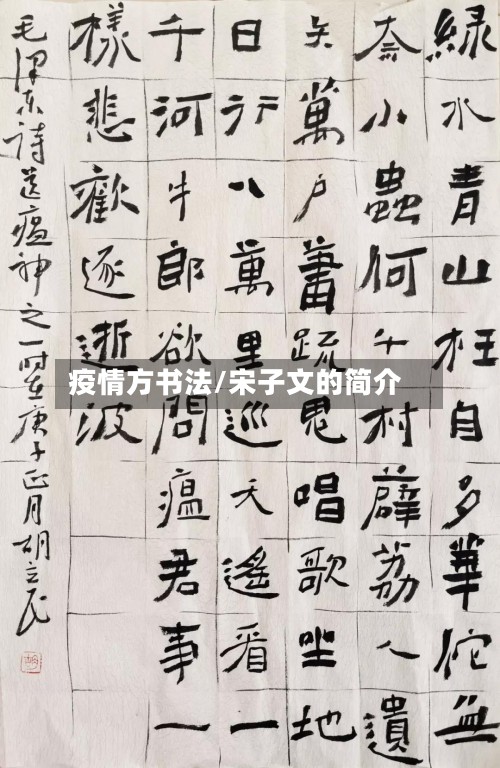 疫情方书法/宋子文的简介-第3张图片