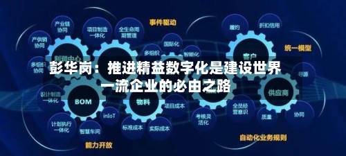 彭华岗：推进精益数字化是建设世界一流企业的必由之路