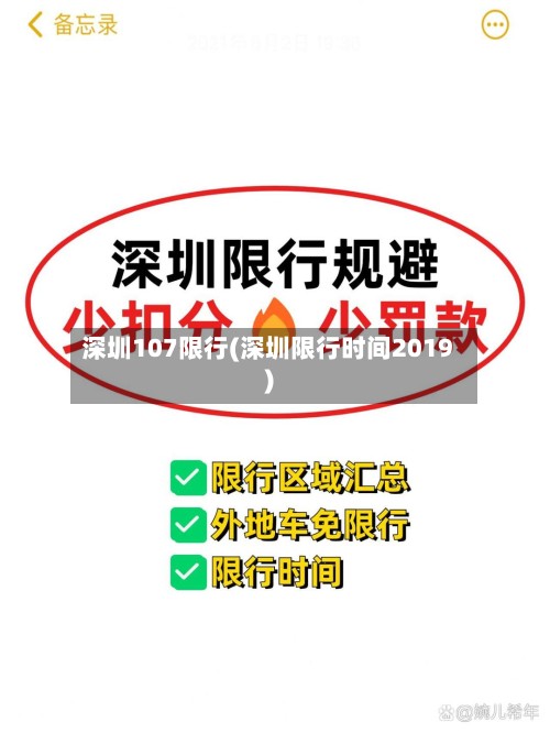 深圳107限行(深圳限行时间2019)