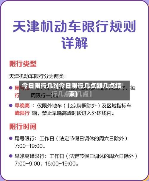 今日限行几?(今日限行几点到几点结束)