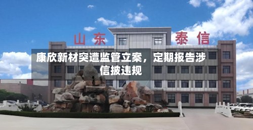康欣新材突遭监管立案，定期报告涉信披违规