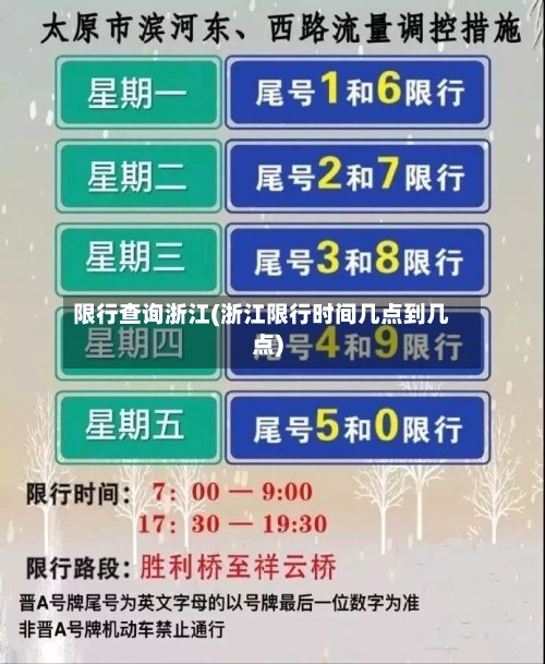 限行查询浙江(浙江限行时间几点到几点)-第2张图片