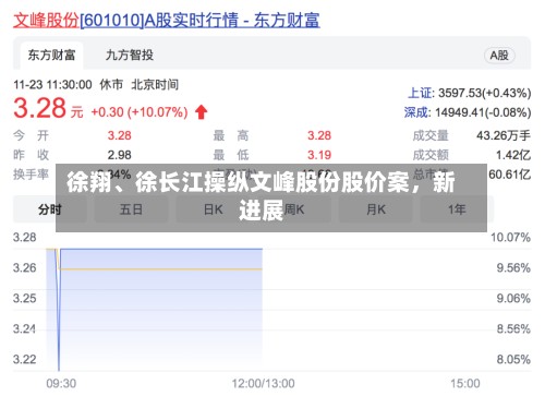 徐翔、徐长江操纵文峰股份股价案，新进展-第3张图片