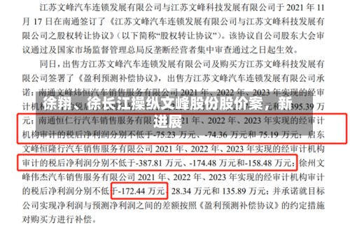 徐翔、徐长江操纵文峰股份股价案，新进展-第2张图片
