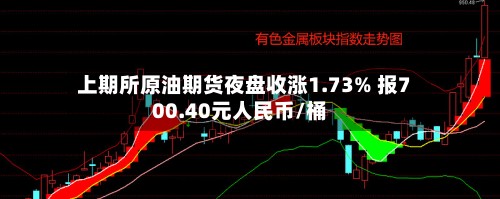 上期所原油期货夜盘收涨1.73% 报700.40元人民币/桶-第1张图片