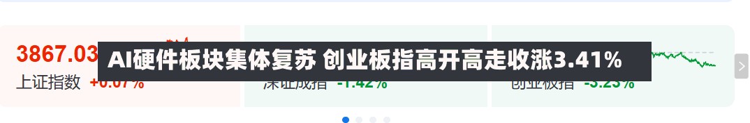 AI硬件板块集体复苏 创业板指高开高走收涨3.41%