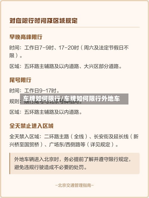 车牌如何限行/车牌如何限行外地车-第3张图片